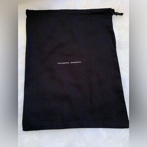 GIUSEPPE ZANOTTI medium size drawstring, black dust bag LNWOT